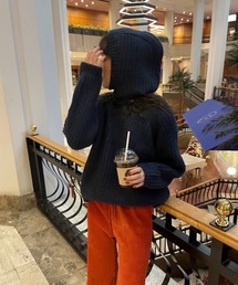 balaclava knit tops set / 《同ニット》バラクラバ&ニットトップスSET