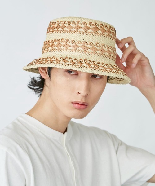 OVERRIDE（オーバーライド）の「OVERRIDE PANAMA BUCKET（ハット・メンズ・ベージュ/ブラック/ブラウン・58cm）」の9枚目の写真