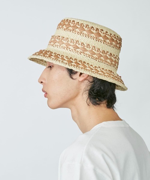 OVERRIDE（オーバーライド）の「OVERRIDE PANAMA BUCKET（ハット・メンズ・ベージュ/ブラック/ブラウン・58cm）」の11枚目の写真