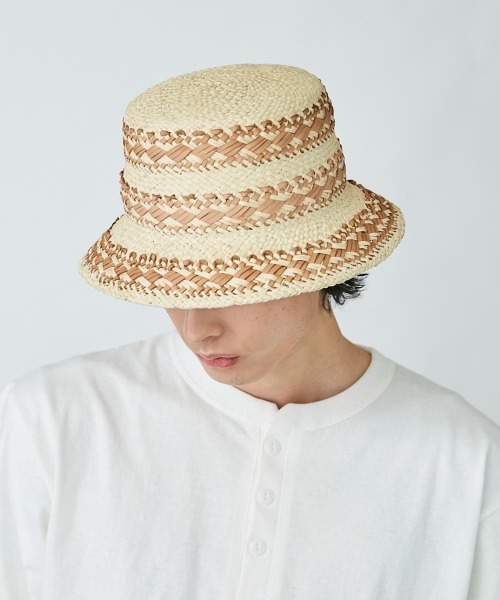 OVERRIDE（オーバーライド）の「OVERRIDE PANAMA BUCKET（ハット・メンズ・ベージュ/ブラック/ブラウン・58cm）」の10枚目の写真