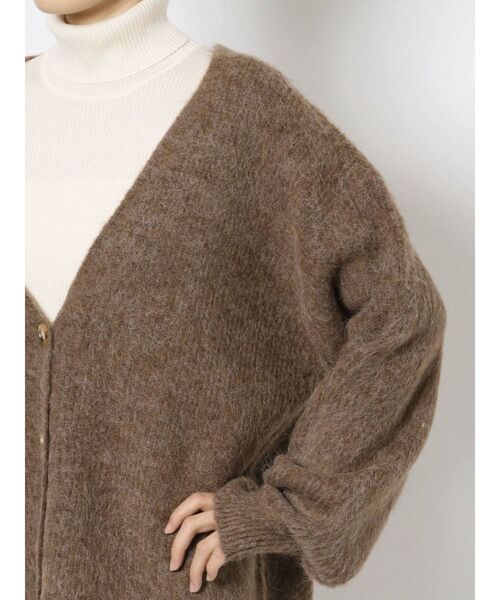 Ungrid（アングリッド）の「カラールーズデザインニットカーデ（カーディガン/ボレロ・レディース・ブラウン/オレンジ/グリーン・FREE）」の17枚目の写真