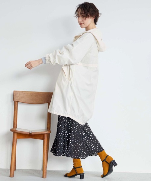 Doux archives（ドゥアルシーヴ）の「コクーンシルエットマウンテンパーカー（ミリタリージャケット・レディース・アイボリー/ブラック/カーキ・FREE）」の6枚目の写真