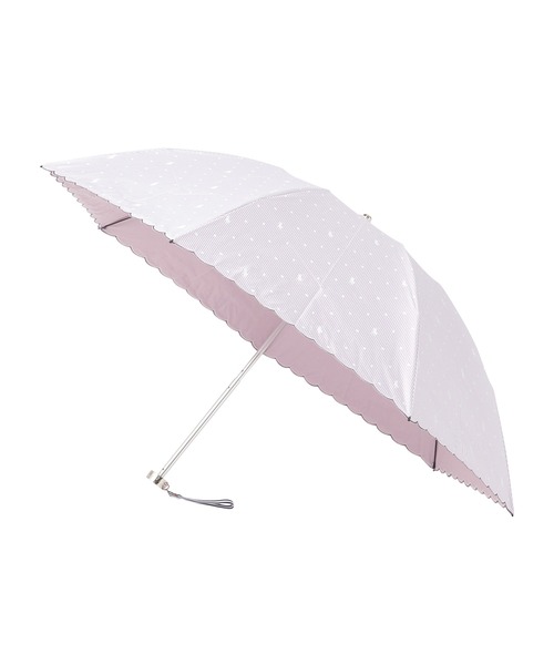 【新品】ポロ ラルフローレン　日傘　ストライプ　ドット　晴雨兼用　軽量 POLO RALPH LAUREN（ポロ・ラルフローレン） 傘 晴雨兼用日傘