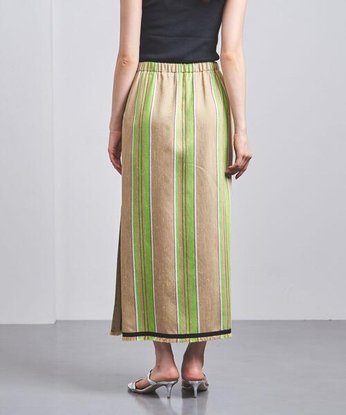 near.nippon.（ニアーニッポン）の「＜near.nippon（ニアー ニッポン）＞ツイード ストライプ スカート（スカート・レディース・ベージュ・38/36）」の4枚目の写真