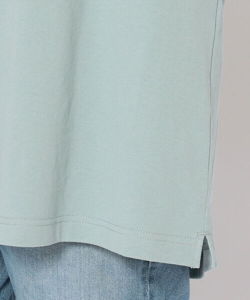 AVIREX（アヴィレックス）の「FINE COLOR SCHEME　EMBROIDERY　TOPS/ ファインカラースキーム刺繍トップス（Tシャツ/カットソー・レディース・グリーン/オフホワイト/ブラック・FREE）」の9枚目の写真