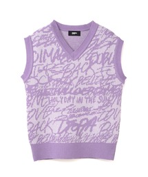 MYne | 【MYne】Rakugaki Knit Vest(ニット/セーター)