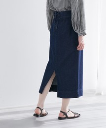 ROPE' PICNIC | 【お仕事にも】バックレースアップアイラインスカート(デニムスカート)