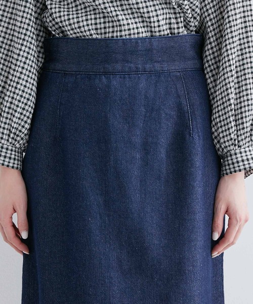 ROPE' PICNIC(ロペピクニック)の「【お仕事にも】バックレースアップアイラインスカート(デニムスカート・レディース・ネイビー/ブルー系その他3・36/38/40)」の11枚目の写真