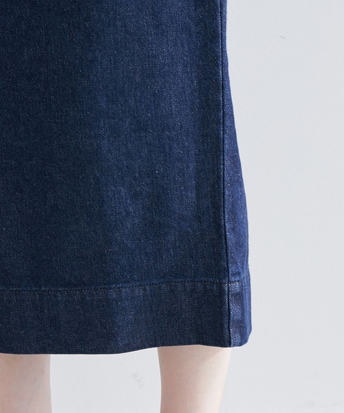 ROPE' PICNIC(ロペピクニック)の「【お仕事にも】バックレースアップアイラインスカート(デニムスカート・レディース・ネイビー/ブルー系その他3・36/38/40)」の10枚目の写真