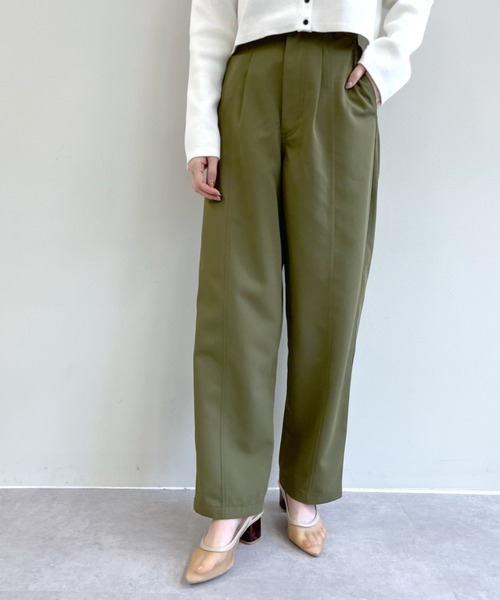 mystic（ミスティック）の「センターステッチハイウエストパンツ（その他パンツ・レディース・ベージュ/オフホワイト/カーキ・1/2）」の15枚目の写真