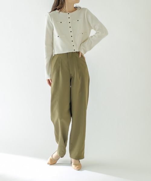 mystic（ミスティック）の「センターステッチハイウエストパンツ（その他パンツ・レディース・ベージュ/オフホワイト/カーキ・1/2）」の17枚目の写真