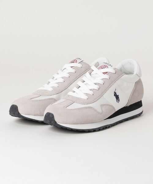 POLO RALPH LAUREN(ポロ ラルフ ローレン)の「ポロラルフローレン ウィメンズ/TRAIN 85/ランニングスニーカー(スニーカー・レディース・ブラック×レッド/ホワイト/ネイビー系・50/60/70/40)」の2枚目の写真