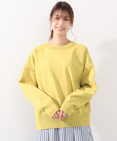 DRESKIP（ドレスキップ）の「◆前後2WAYニットカーディガン（ニット/セーター・レディース・ダークグリーン/オフホワイト/イエロー系その他・02/03/04）」の3枚目の写真