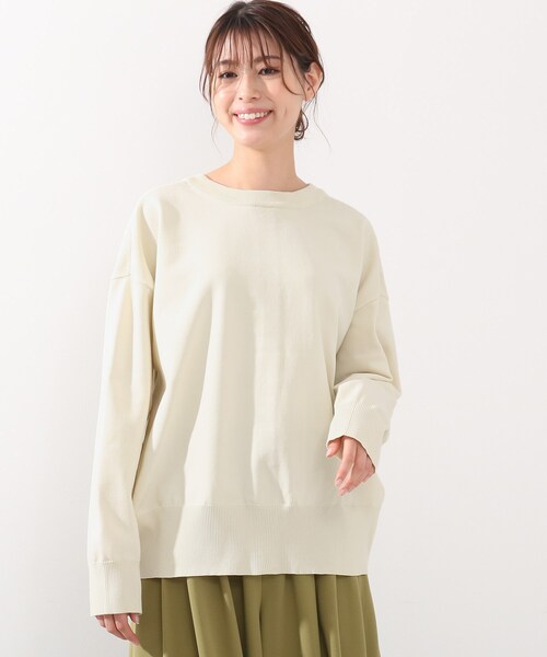 DRESKIP（ドレスキップ）の「◆前後2WAYニットカーディガン（ニット/セーター・レディース・ダークグリーン/オフホワイト/イエロー系その他・02/03/04）」の2枚目の写真