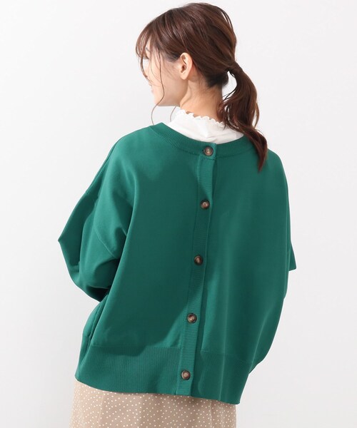 DRESKIP（ドレスキップ）の「◆前後2WAYニットカーディガン（ニット/セーター・レディース・ダークグリーン/オフホワイト/イエロー系その他・02/03/04）」の17枚目の写真