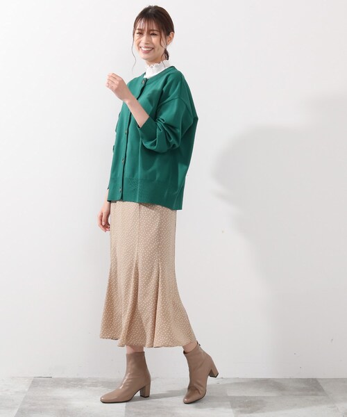 DRESKIP（ドレスキップ）の「◆前後2WAYニットカーディガン（ニット/セーター・レディース・ダークグリーン/オフホワイト/イエロー系その他・02/03/04）」の21枚目の写真