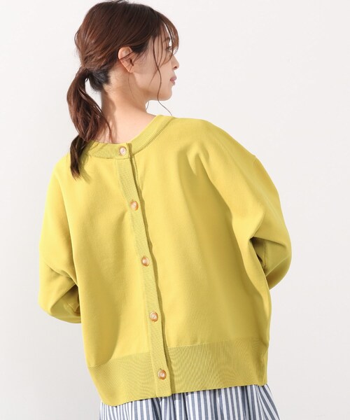 DRESKIP（ドレスキップ）の「◆前後2WAYニットカーディガン（ニット/セーター・レディース・ダークグリーン/オフホワイト/イエロー系その他・02/03/04）」の8枚目の写真