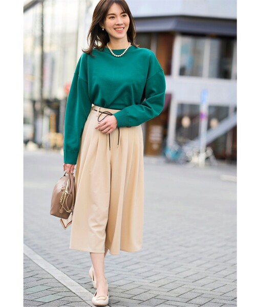 DRESKIP（ドレスキップ）の「◆前後2WAYニットカーディガン（ニット/セーター・レディース・ダークグリーン/オフホワイト/イエロー系その他・02/03/04）」の9枚目の写真