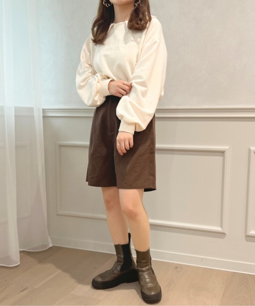 apres jour(アプレジュール)の「襟付きショート丈スウェット【ZOZOTOWN限定アイテム】(スウェット・レディース・ネイビー/ナチュラル/アイボリー・X-LARGE/フリー)」の11枚目の写真