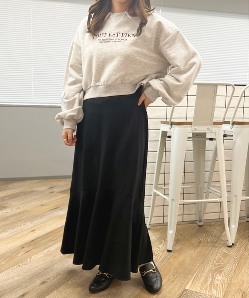 apres jour(アプレジュール)の「襟付きショート丈スウェット【ZOZOTOWN限定アイテム】(スウェット・レディース・ネイビー/ナチュラル/アイボリー・X-LARGE/フリー)」の20枚目の写真