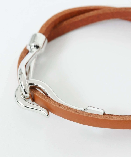 SENSE OF PLACE by URBAN RESEARCH（センスオブプレイスバイアーバンリサーチ）の「レザーブレスレット(2連)（ブレスレット・メンズ・ブラック/ベージュ/ブラウン・ONE）」の7枚目の写真