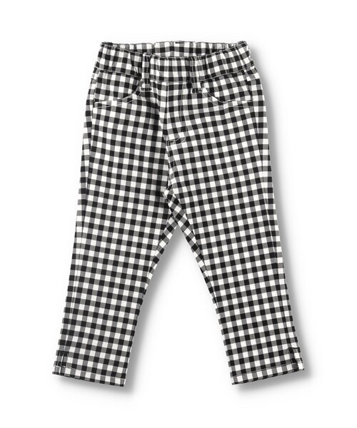 セール】プレミアムストレッチギンガムチェックカプリパンツ（その他  