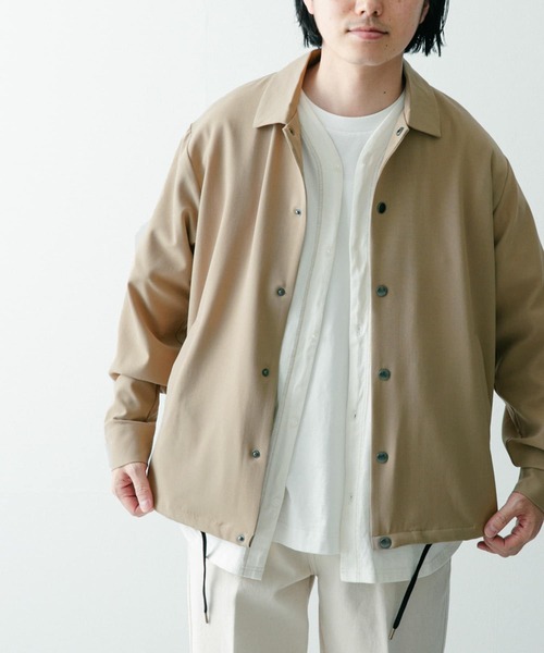ITEMS URBANRESEARCH(アイテムズ アーバンリサーチ)の「『セットアップ対応』クールタッチTR コーチジャケット(ブルゾン・メンズ・ライトグレー/ベージュ/オフホワイト/ブルー/ブラック・LARGE/MEDIUM)」の6枚目の写真
