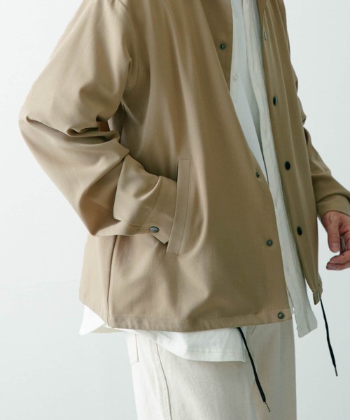 ITEMS URBANRESEARCH(アイテムズ アーバンリサーチ)の「『セットアップ対応』クールタッチTR コーチジャケット(ブルゾン・メンズ・ライトグレー/ベージュ/オフホワイト/ブルー/ブラック・LARGE/MEDIUM)」の11枚目の写真