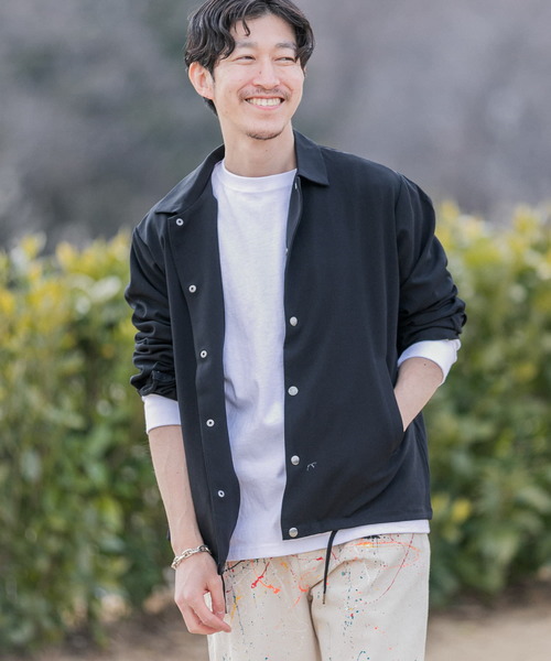 ITEMS URBANRESEARCH(アイテムズ アーバンリサーチ)の「『セットアップ対応』クールタッチTR コーチジャケット(ブルゾン・メンズ・ライトグレー/ベージュ/オフホワイト/ブルー/ブラック・LARGE/MEDIUM)」の20枚目の写真