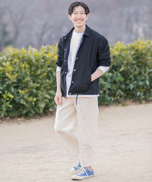 ITEMS URBANRESEARCH(アイテムズ アーバンリサーチ)の「『セットアップ対応』クールタッチTR コーチジャケット(ブルゾン・メンズ・ライトグレー/ベージュ/オフホワイト/ブルー/ブラック・LARGE/MEDIUM)」の22枚目の写真