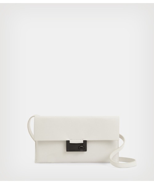 ALLSAINTS（オールセインツ）の「FRANCOIS LEATHER CROSSBODY BAG | FRANCOIS レザー クロスボディ バッグ（ショルダーバッグ・レディース・ホワイト系その他・ONE SIZE）」の5枚目の写真