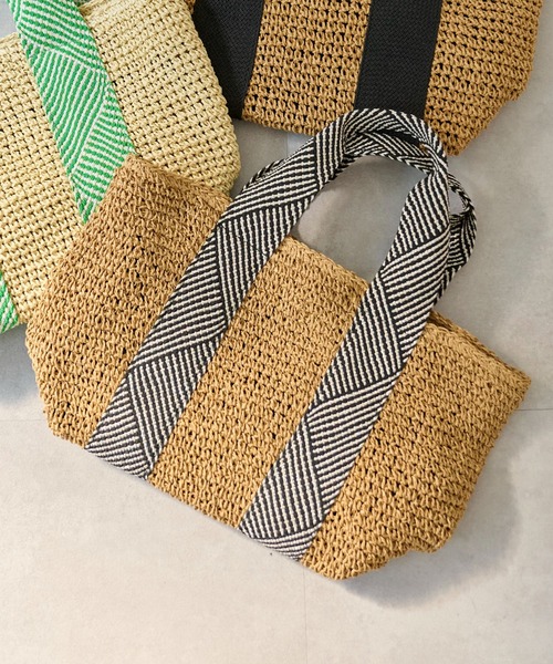 COLONY 2139（コロニートゥーワンスリーナイン）の「ペーパーテープトートバッグ（トートバッグ・レディース・ベージュ/アイボリー/ベージュ系その他・FREE）」の3枚目の写真