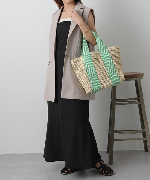 COLONY 2139（コロニートゥーワンスリーナイン）の「ペーパーテープトートバッグ（トートバッグ・レディース・ベージュ/アイボリー/ベージュ系その他・FREE）」の21枚目の写真