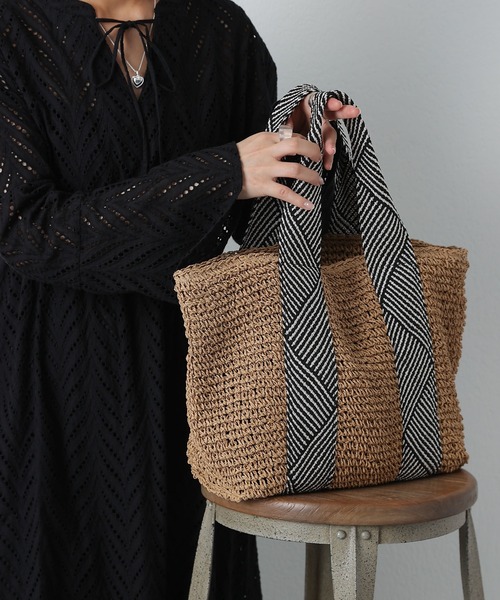 COLONY 2139（コロニートゥーワンスリーナイン）の「ペーパーテープトートバッグ（トートバッグ・レディース・ベージュ/アイボリー/ベージュ系その他・FREE）」の22枚目の写真