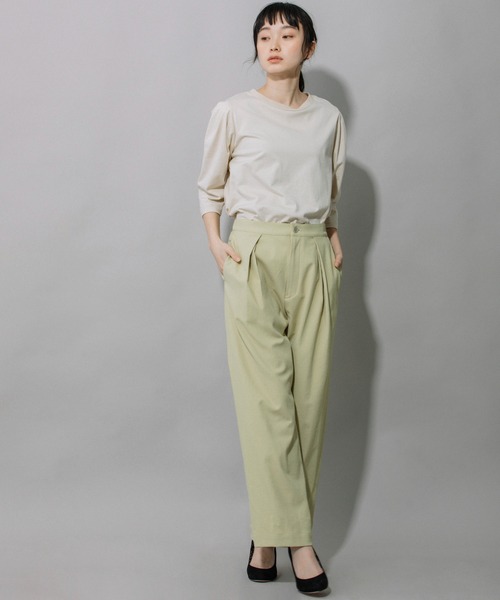 Munich（ミューニック）の「ドライタッチオックスタックワイドパンツ（その他パンツ・レディース・ホワイト/ライトブルー/ブラック/イエロー・S/M/XS）」の15枚目の写真