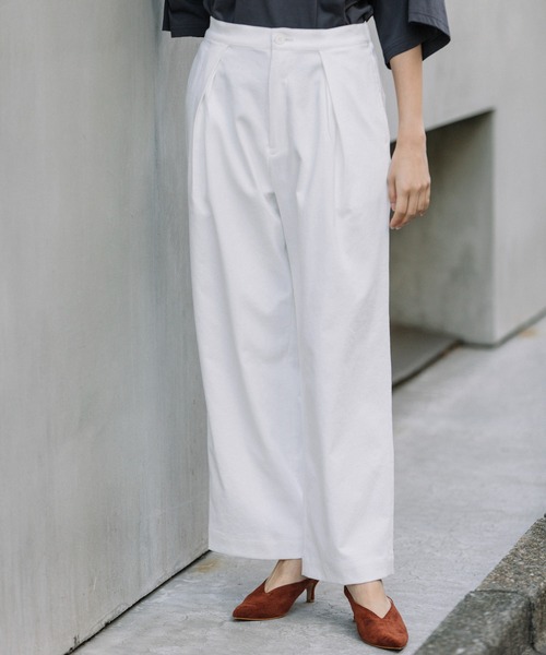 Munich（ミューニック）の「ドライタッチオックスタックワイドパンツ（その他パンツ・レディース・ホワイト/ライトブルー/ブラック/イエロー・S/M/XS）」の8枚目の写真