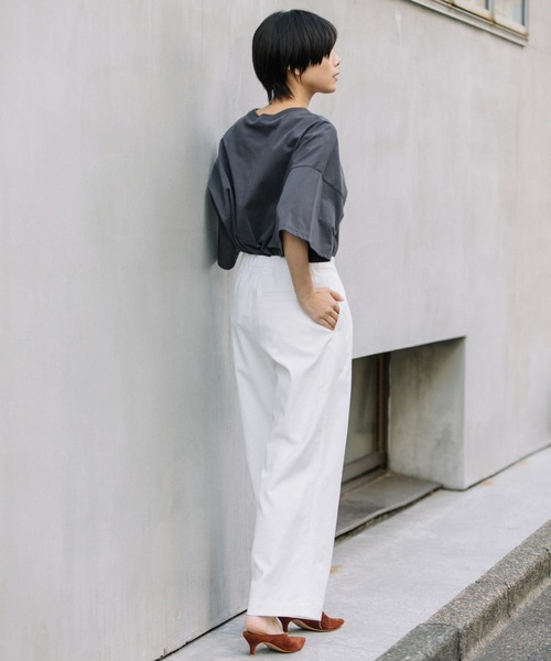 Munich（ミューニック）の「ドライタッチオックスタックワイドパンツ（その他パンツ・レディース・ホワイト/ライトブルー/ブラック/イエロー・S/M/XS）」の6枚目の写真