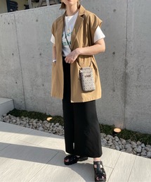 y/m by misato | リネンライクテーラードベスト(ベスト)