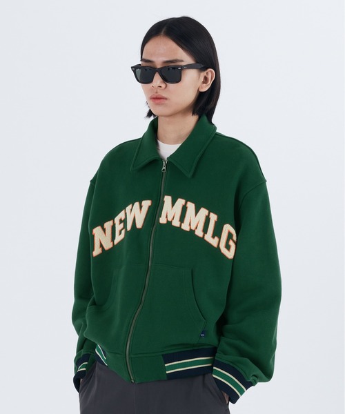 87mm(87mm)の「【87MM / Mmlg】NEW MMLG SWEAT JUMPER / パルチムエムエム MMLG NEW MMLG ロゴ スウェット ジャンパー(スウェット・レディース・ネイビー/グリーン・LARGE/MEDIUM)」の3枚目の写真