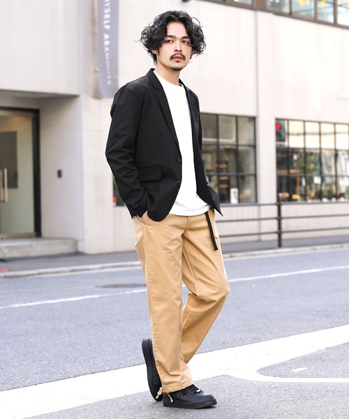 roshell（ロシェル）の「綿麻ストレッチテーラードジャケット サマージャケット（テーラードジャケット・メンズ・ブラック/ネイビー/カーキ/グレー系その他/ライトベージュ・MEDIUM/LARGE/X-LARGE）」の11枚目の写真