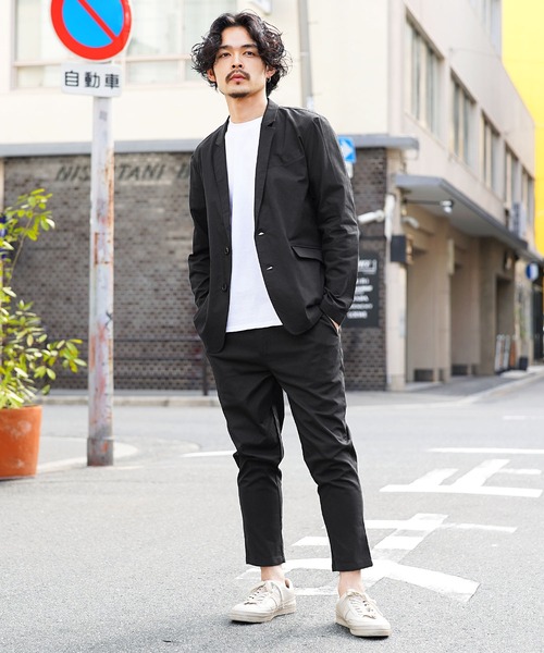 roshell（ロシェル）の「綿麻ストレッチテーラードジャケット サマージャケット（テーラードジャケット・メンズ・ブラック/ネイビー/カーキ/グレー系その他/ライトベージュ・MEDIUM/LARGE/X-LARGE）」の12枚目の写真