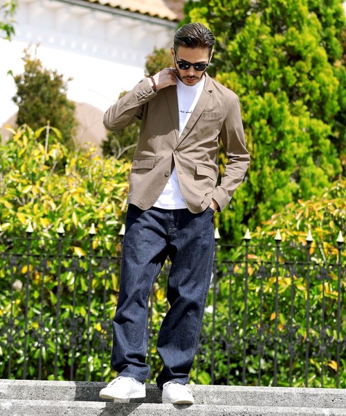 roshell（ロシェル）の「綿麻ストレッチテーラードジャケット サマージャケット（テーラードジャケット・メンズ・ブラック/ネイビー/カーキ/グレー系その他/ライトベージュ・MEDIUM/LARGE/X-LARGE）」の15枚目の写真