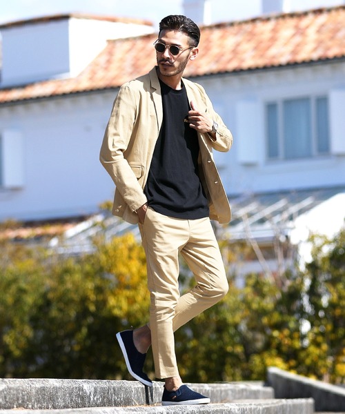 roshell（ロシェル）の「綿麻ストレッチテーラードジャケット サマージャケット（テーラードジャケット・メンズ・ブラック/ネイビー/カーキ/グレー系その他/ライトベージュ・MEDIUM/LARGE/X-LARGE）」の20枚目の写真