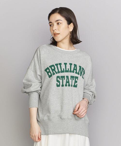 BEAUTY&YOUTH UNITED ARROWS（ビューティーアンドユースユナイテッドアローズ）の「【WEB限定】by カレッジスウェット プルオーバー（スウェット・レディース・オフホワイト/ピンク/グレー/ライトブルー・FREE）」の3枚目の写真