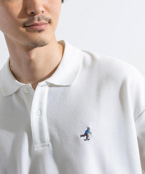 ワンポイント刺繍シリーズ スケーター刺繍リラックスポロシャツ メンズ Men Coen コーエン 公式ファッション通販