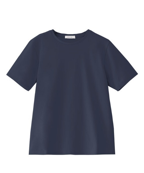 RASW(ラス)の「RASW 選べるネックコーマコットンベーシックTシャツ(Tシャツ/カットソー・レディース・ライトグレー/ブラック/ネイビー/オフホワイト/ホワイト系その他/ブラック系その他/グレー系その他/ネイビー系/チャコール/ブルー系その他/ダークネイビー/グレー系・M/L)」の9枚目の写真