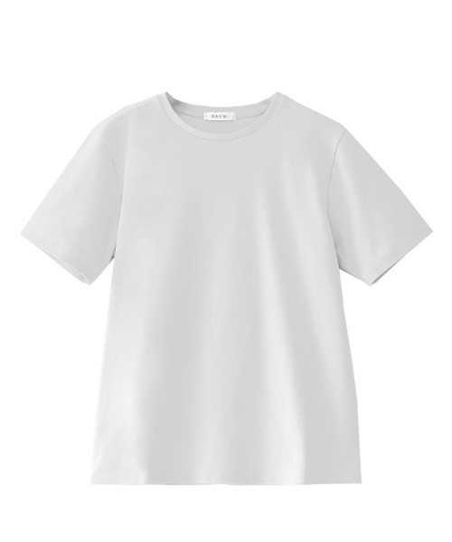 RASW(ラス)の「RASW 選べるネックコーマコットンベーシックTシャツ(Tシャツ/カットソー・レディース・ライトグレー/ブラック/ネイビー/オフホワイト/ホワイト系その他/ブラック系その他/グレー系その他/ネイビー系/チャコール/ブルー系その他/ダークネイビー/グレー系・M/L)」の5枚目の写真