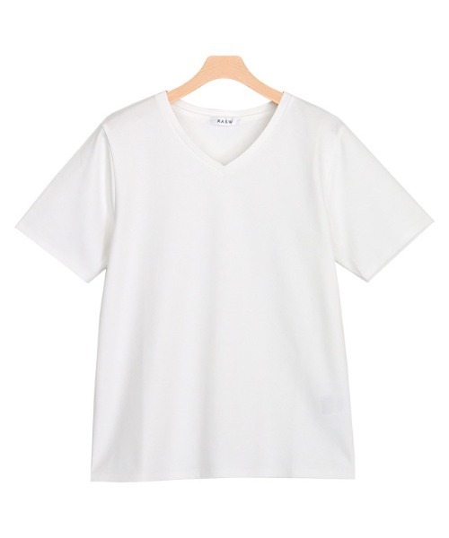 セール】RASW 選べるネックコーマコットンベーシックTシャツ（T
