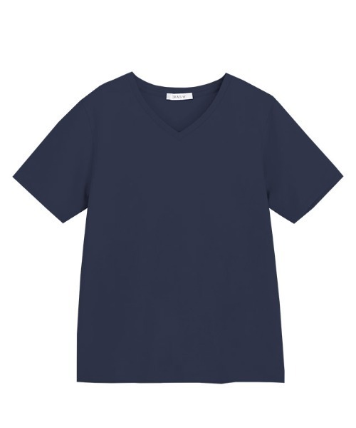ラス RASW 選べるネックコーマコットンベーシックTシャツ （ネイビー） RASW 選べるネックコーマコットンベーシックTシャツ（Tシャツ