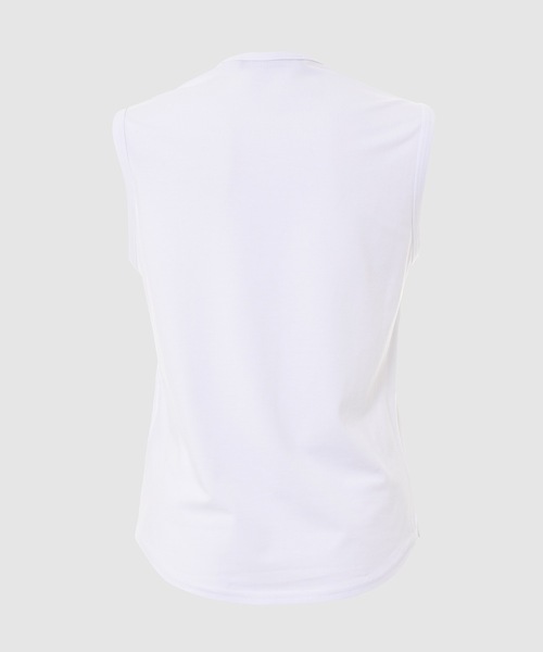 RAF SIMONS(ラフシモンズ)の「Sleeveless tight fit top Grimcrawler(タンクトップ・レディース・ホワイト・S/XS)」の2枚目の写真